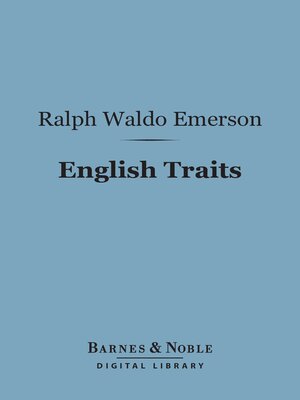 cover image of English Traits (Barnes & Noble Digital Library)